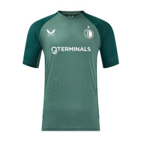 Castore Feyenoord Trainingsshirt 2024-2025 Kids Lichtgroen Donkergroen