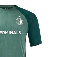 Castore Feyenoord Trainingsshirt 2024-2025 Kids Lichtgroen Donkergroen