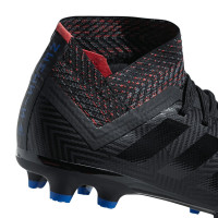 adidas NEMEZIZ 18.3 FG Voetbalschoenen Kids Zwart Blauw Rood