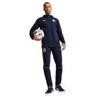 PUMA Fenerbahce SK Casuals Survêtement à Capuche Full-Zip 2024-2025 Bleu Foncé Jaune