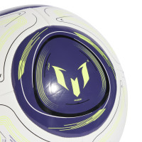 adidas Messi Club Voetbal Maat 5 Wit Donkerpaars Felgeel