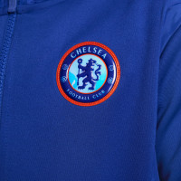 Nike Chelsea Trainingspak Woven Hooded 2024-2025 Kids Blauw Lichtblauw Felrood