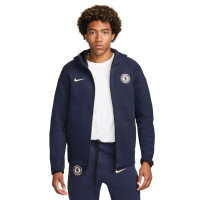 Nike Chelsea Tech Fleece Veste 2024-2025 Bleu Foncé Doré