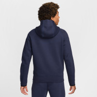 Nike Chelsea Tech Fleece Veste 2024-2025 Bleu Foncé Doré
