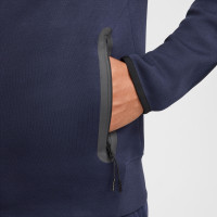 Nike Chelsea Tech Fleece Veste 2024-2025 Bleu Foncé Doré