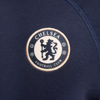 Nike Chelsea Tech Fleece Veste 2024-2025 Bleu Foncé Doré