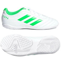 adidas COPA 19.4 IN Zaalvoetbalschoenen Kids Wit Groen