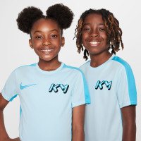 Nike Kylian Mbappé Pack Enfants Ensemble Training Sac à Dos et Ballon de Foot Bleu Clair Noir Blanc