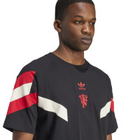 adidas Manchester United Originals T-Shirt 2024-2025 Noir Rouge Blanc