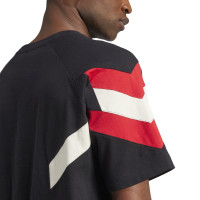 adidas Manchester United Originals T-Shirt 2024-2025 Noir Rouge Blanc