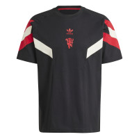 adidas Manchester United Originals T-Shirt 2024-2025 Noir Rouge Blanc