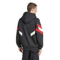 adidas Manchester United Originals Sweat à Capuche 2024-2025 Noir Rouge
