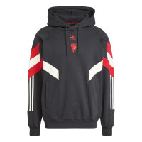 adidas Manchester United Originals Sweat à Capuche 2024-2025 Noir Rouge