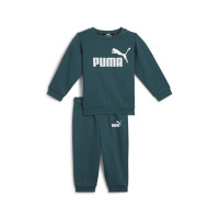 PUMA Minicats Essentials Jogging Survêtement Bébé / Tout-Petits Vert Foncé Blanc