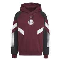 adidas Ajax Originals Sweat à Capuche 2024-2025 Bordeaux Blanc Noir