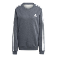 adidas Essentials Crew Sweater Donkergrijs Wit