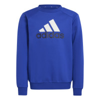 adidas Essentials Big Logo Fleece Survêtement Enfants Bleu Noir Blanc