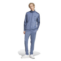 adidas Basic 3-Stripes Tricot Survêtement Full-Zip Bleu Bleu Foncé