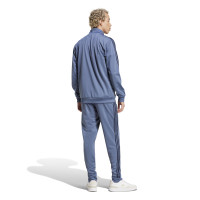 adidas Basic 3-Stripes Tricot Survêtement Full-Zip Bleu Bleu Foncé