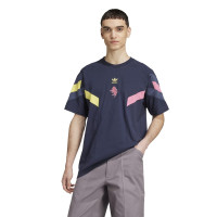 adidas Juventus Originals T-Shirt 2024-2025 Bleu Foncé Jaune Rose