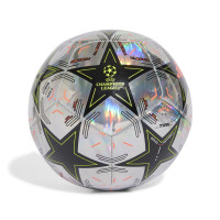 adidas UEFA Champions League Training Foil Ballon de Foot 2024-2025 Argenté Noir Jaune