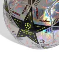 adidas UEFA Champions League Training Foil Ballon de Foot 2024-2025 Argenté Noir Jaune