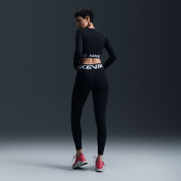 Legging de sport Nike Pro Sculpt pour femme, noir et blanc