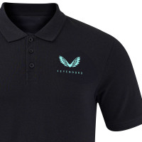 Castore Feyenoord Travel Polo 2024-2025 Zwart Lichtblauw