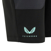 Castore Feyenoord Travel Broekje 2024-2025 Zwart Donkergrijs Lichtblauw