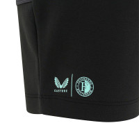 Castore Feyenoord Travel Broekje 2024-2025 Zwart Donkergrijs Lichtblauw