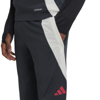 adidas Manchester United Pantalon d'Entraînement Europe 2024-2025 Enfants Gris Foncé Blanc Rouge