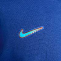 Nike Chelsea Club Sweat à Capuche 2024-2025 Bleu Bleu Clair Orange