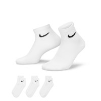 Nike Everyday Lightweight Chaussettes Cheville 3-Pack Blanc Noir