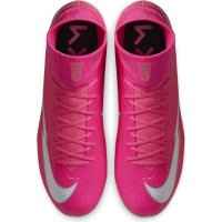 Nike Mercurial SUPERFLY 7 ACADEMY KM GRAS/KUNSTGRAS VOETBALSCHOENEN (MG) Roze Wit