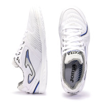 Joma Dribling Chaussures de Foot en Salle (IN) Blanc Bleu Argenté