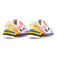 Joma Invicto Chaussures de Foot en Salle (IN) Blanc Rouge Bleu Jaune