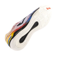 Joma Invicto Chaussures de Foot en Salle (IN) Blanc Rouge Bleu Jaune