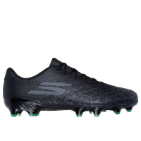 Skechers SKX_1.5 Academy Gazon Naturel Chaussures de Foot (FG) Noir Argenté
