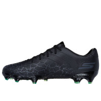 Skechers SKX_1.5 Academy Gazon Naturel Chaussures de Foot (FG) Noir Argenté