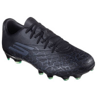 Skechers SKX_1.5 Academy Gazon Naturel Chaussures de Foot (FG) Noir Argenté