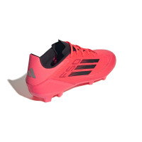 adidas F50 League Gras / Kunstgras Voetbalschoenen (MG) Felrood Zwart Zilver