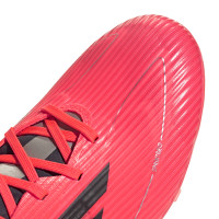 adidas F50 League Gras / Kunstgras Voetbalschoenen (MG) Felrood Zwart Zilver