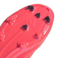 adidas F50 League Gras / Kunstgras Voetbalschoenen (MG) Felrood Zwart Zilver