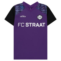 T-shirt Touzani La Mancha Panna pour enfants violet noir blanc