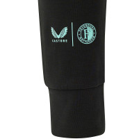 Castore Feyenoord Travel Joggingbroek 2024-2025 Kids Zwart Donkergrijs Lichtblauw