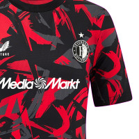Castore Feyenoord T-Shirt 2024-2025 Kids Zwart Rood