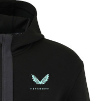 Gilet de voyage Castore Feyenoord 2024-2025 noir gris foncé bleu clair
