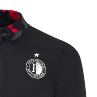 Castore Feyenoord Anthem Trainingsjack 2024-2025 Zwart Rood
