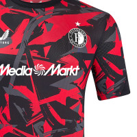 Maillot d'entraînement d'avant-match Castore Feyenoord 2024-2025 noir rouge