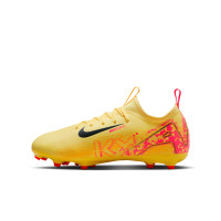 Nike Zoom Mercurial Vapor 16 Mbappé Academy Gras / Kunstgras Voetbalschoenen (MG) Kids Geel Roze Oranje